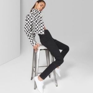 Wild Fable Women's High Rise Skinny Jeans Black 2